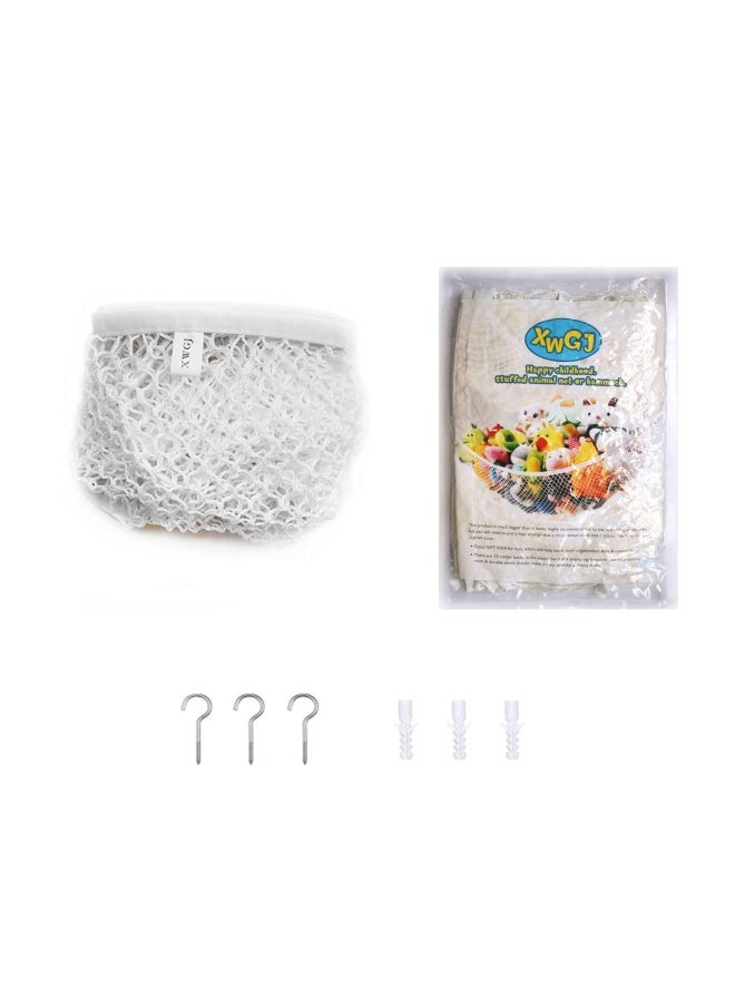 XWGJ Stuffed Animal Hammock Corner Storage Net Teddy Bear Hammock 4cm Wide Thickened Rubber Band of Toy Net 75 x59 x59 in super large - Image 4