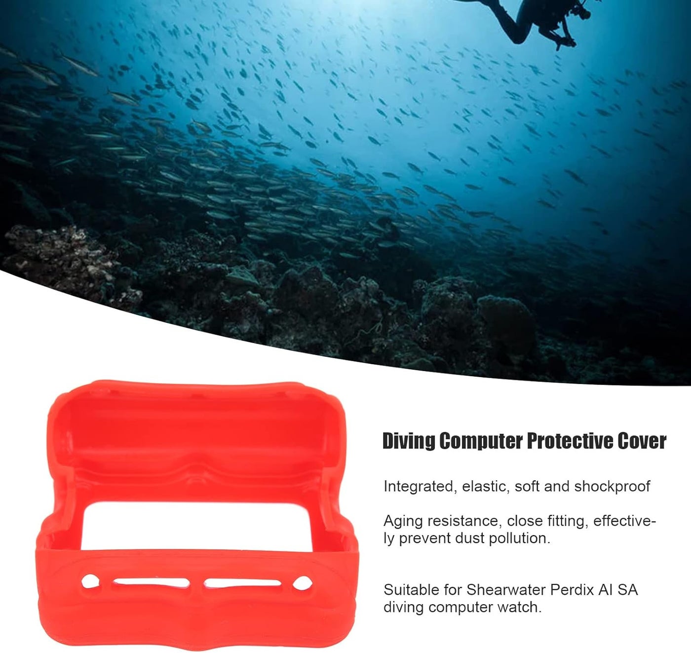 لوكي فورز Luckyfours Scuba Diving Silicone Protector Cover For Shearwater Perdix Ai Sa Diving Compute