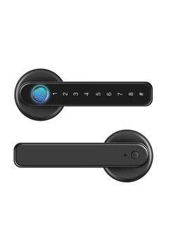 Generic Fingerprint Smart Door Lock,Keyless Entry 3-in-1 Door Lock, Smart Lever Unlock by Fingerprint/Keypad/Key For Home, Hotel, Apartment, Office, Bedroom  - Image 1