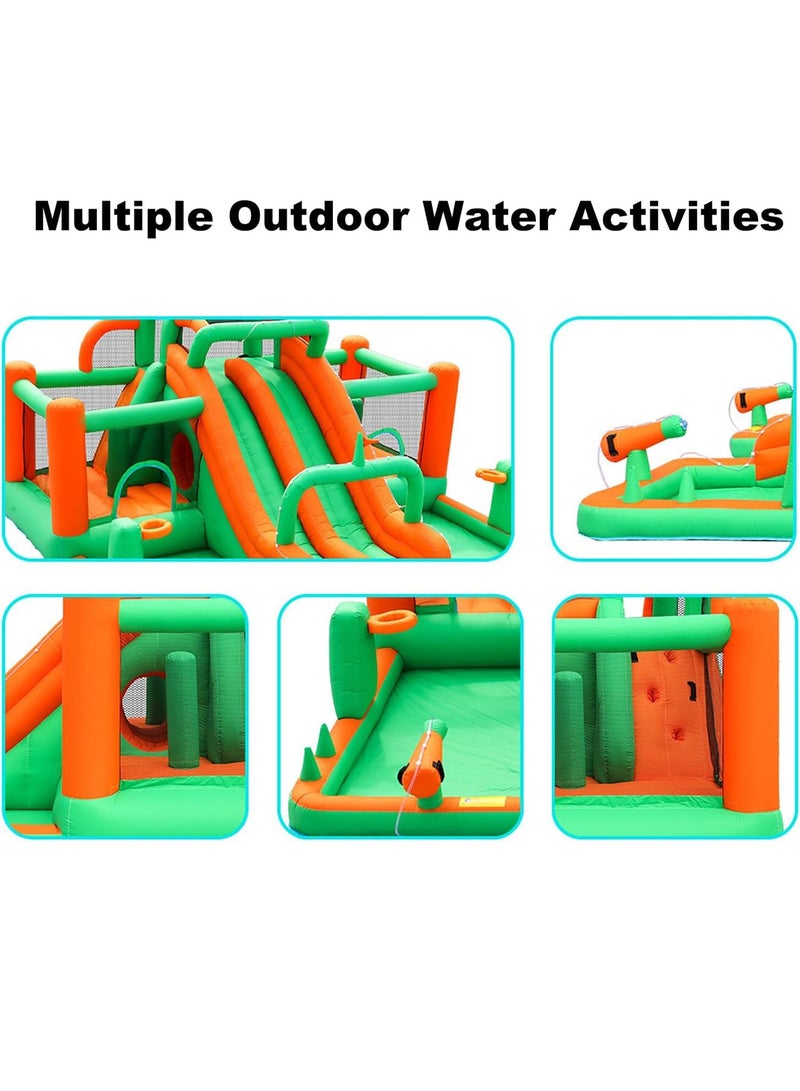 MONOGUE Inflatable Twin Water Slide for Kids Outdoor Double Splash Kids water slide mega bouncer - Image 3