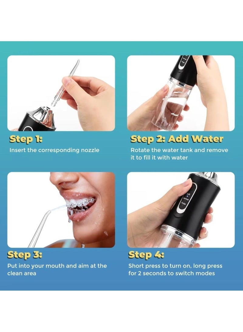 Professional Oral Irrigator with 360° Nozzle  Cordless & Easy to Clean - Image 5