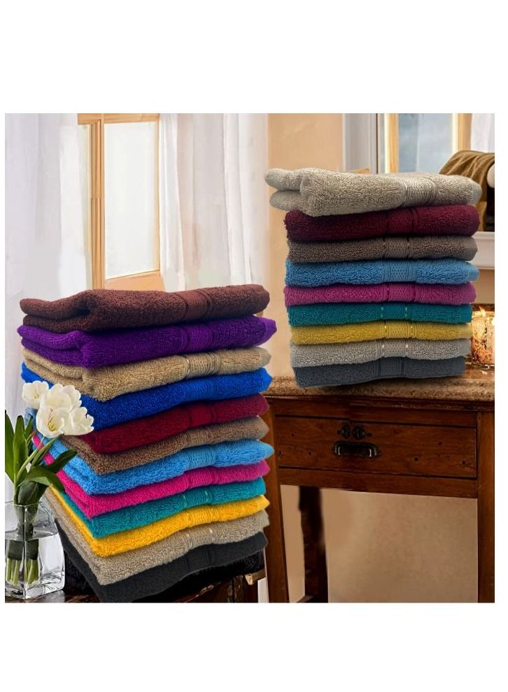 BYFT Daffodil (Purple) Premium Kids Towel (60x110 Cm-Set of 1) 100% Cotton, Highly Absorbent and Quick dry, Hotel and Spa Quality Bath linen with Stripe Diamond Dobby-500 Gsm - Image 5