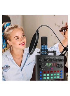 Y&D V8S Digital Audio Interface, Sound Card Microphone Kit, Live Mixer/Voice Changer/Audio Interface/Audio Mixer for Streaming/Gaming/Recording/Singing/PC/Computer  - Image 2
