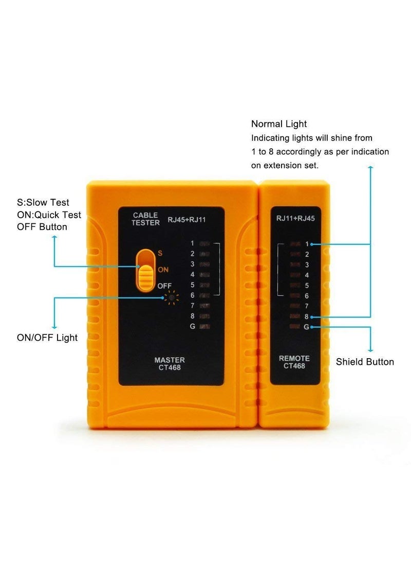 iMBAPrice iMBAPrice  RJ45 Network Cable Tester for Lan Phone RJ45RJ11RJ12CAT5CAT6CAT7 UTP Wire Test Tool  - Image 2
