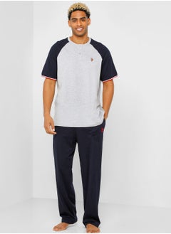 Crew Neck T-Shirt And Pyjama Set