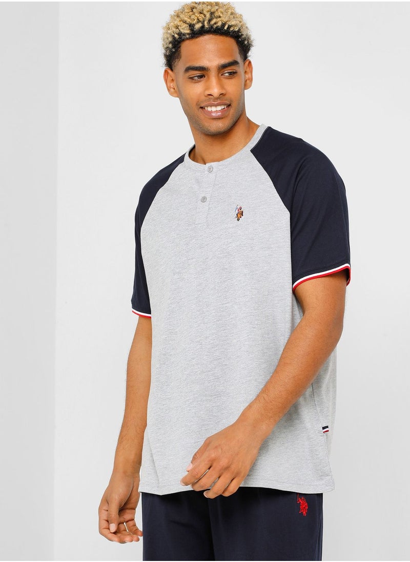 U.S. Polo Assn. - Crew Neck T-Shirt And Pyjama Set - Image 1