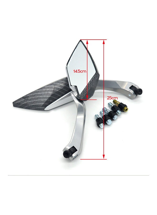 Universal Motorcycle Side Rear View Mirrors - Image 2