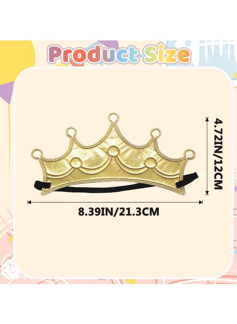 Captaintech 4 Pcs Birthday Crown Reusable Party Hats, Creative Crown Birthday Hat Crowns Birthday Decorations for Kids Adults Party and Celebration - Image 2
