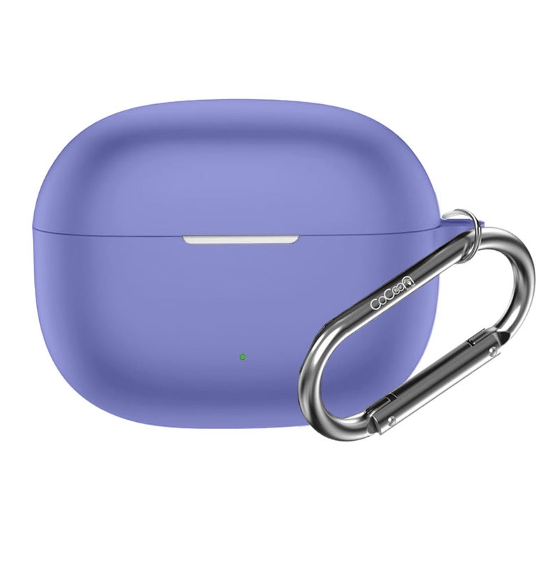 Cocoonkart Soft Silicone Case Cover for Realme Buds T200 Lite | T200x -Aurora Purple - Image 1