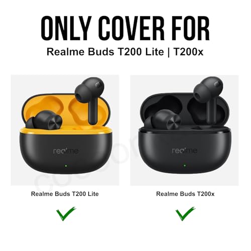 Cocoonkart Soft Silicone Case Cover for Realme Buds T200 Lite | T200x -Aurora Purple - Image 2