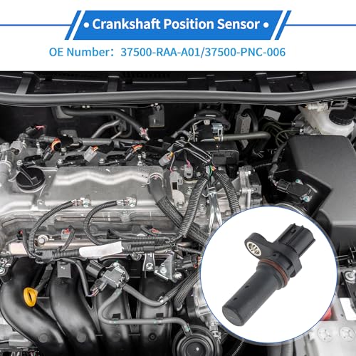 VekAuto 1 Pc Crankshaft Position Sensor for Honda Accord EX, LX 2.4 2003-2007 Sturdy Metal Plastic Black Engine Crank CKP Sensor - Image 2