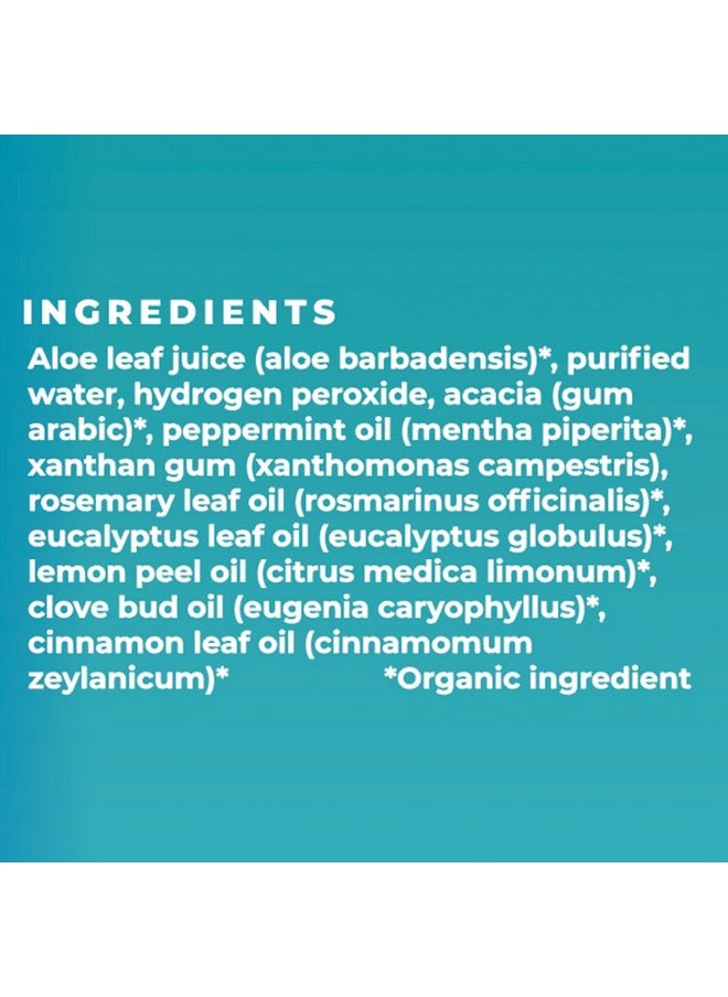 Essential Oxygen Essential Oxygen, Certified Organic Brushing Rinse, Combo, Peppermint, All Natural mouthwash, Dentist Recommended, Alcohol-Free Oral Care, 1 - 3 fl oz bottle and 1 - 16 fl oz bottle, BR (Pack of 2)  - Image 3