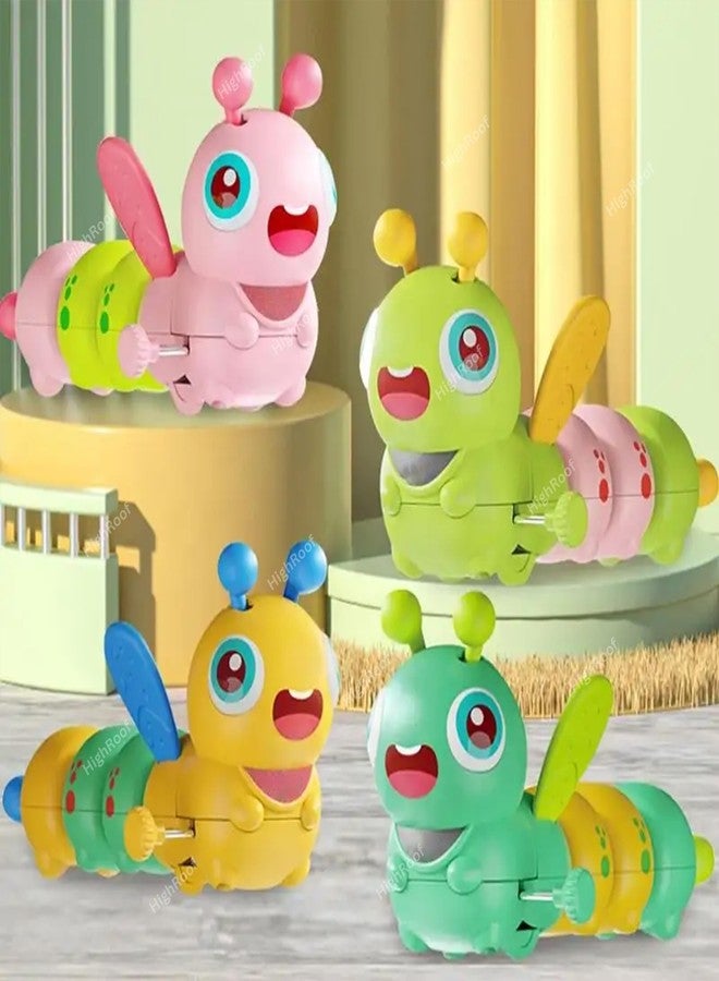 HighRoof Cute Dancing Caterpiller Wind-Up Toys Activities for Preschool Toddlers Early Learning Crawling Toy-Pack of 1 pcs, Color May Vary - Image 3