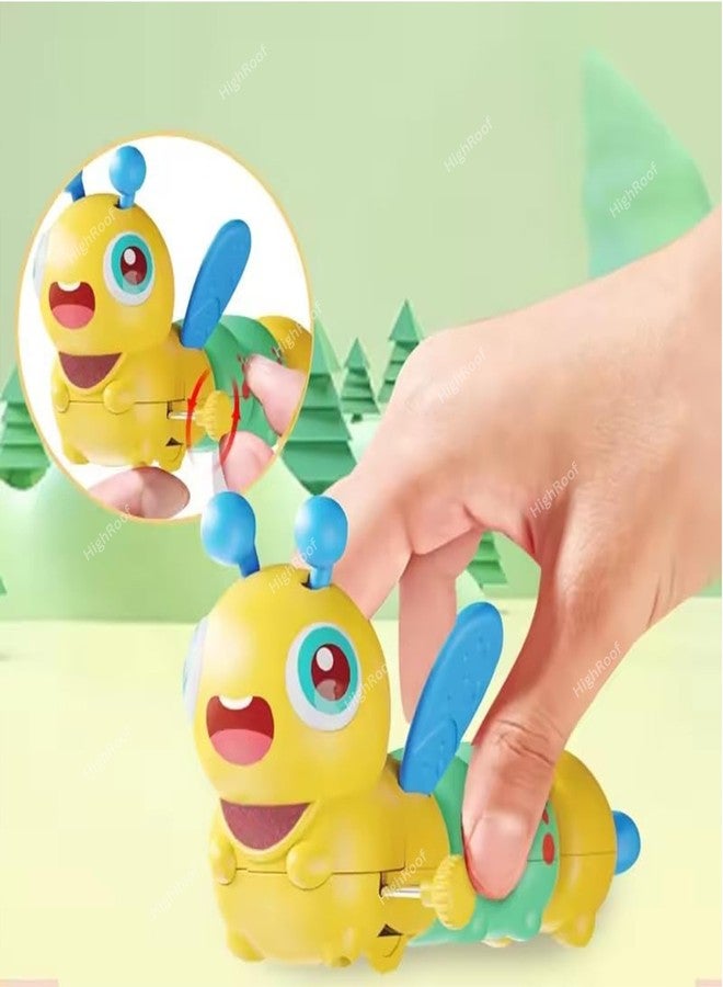 HighRoof Cute Dancing Caterpiller Wind-Up Toys Activities for Preschool Toddlers Early Learning Crawling Toy-Pack of 1 pcs, Color May Vary - Image 4