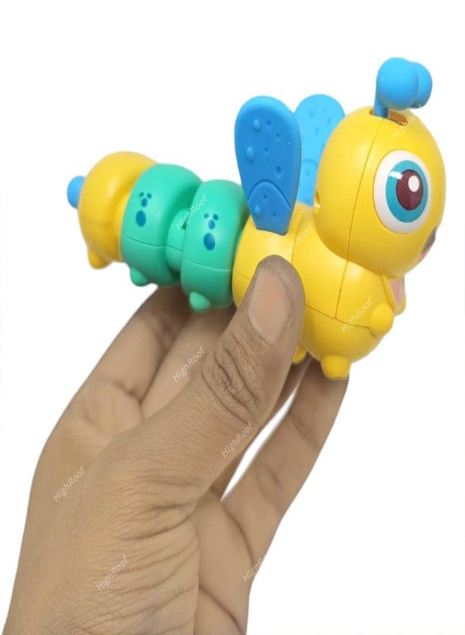 HighRoof Cute Dancing Caterpiller Wind-Up Toys Activities for Preschool Toddlers Early Learning Crawling Toy-Pack of 1 pcs, Color May Vary - Image 5