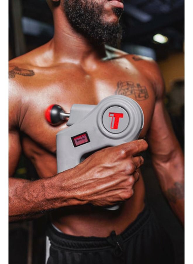 تيم تام TIMTAM Power Massage Pro - مسدس استعادة العضلات للأنسجة العميقة - طرف تلقائي - رمادي - Image 3