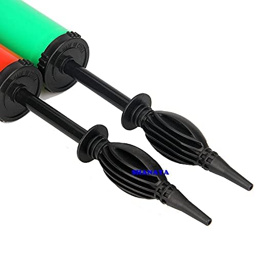 SHANAYA Combo Pack Of 2 Balloon Pumps Hand Held Inflator Air Pump For Balloons Multicolor 2 Way Dual Action - Image 4