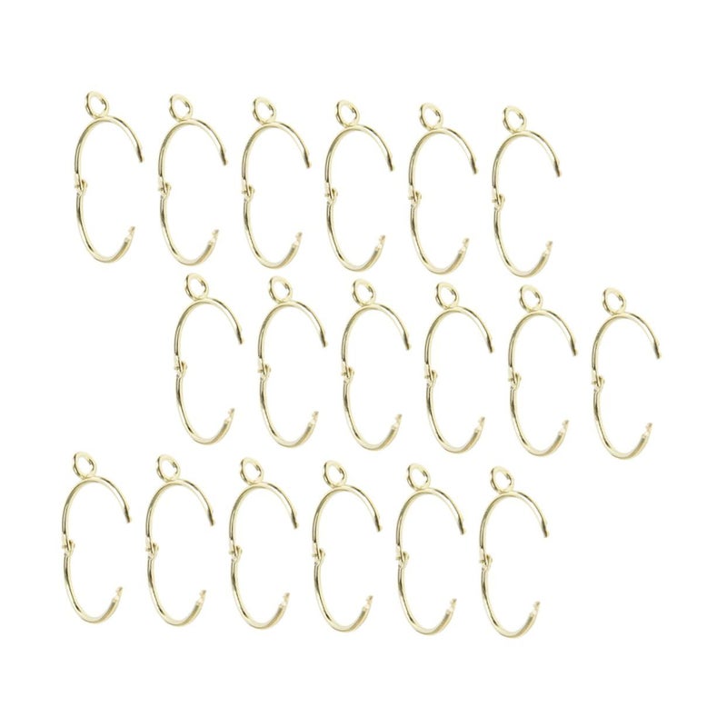 Golden Openable Curtain Rings Drapery Accessories For Easy Hanging - Image 2