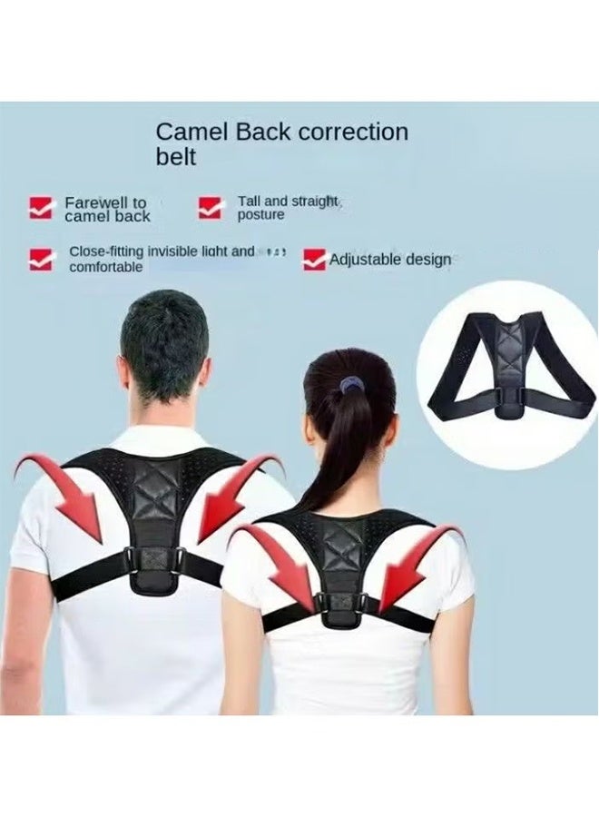 دعامة كتف قابلة للتعديل، مصحح لوضعية الجسم، لتخفيف آلام الرقبة - مقاس واحد - للرجال والنساء - Image 4