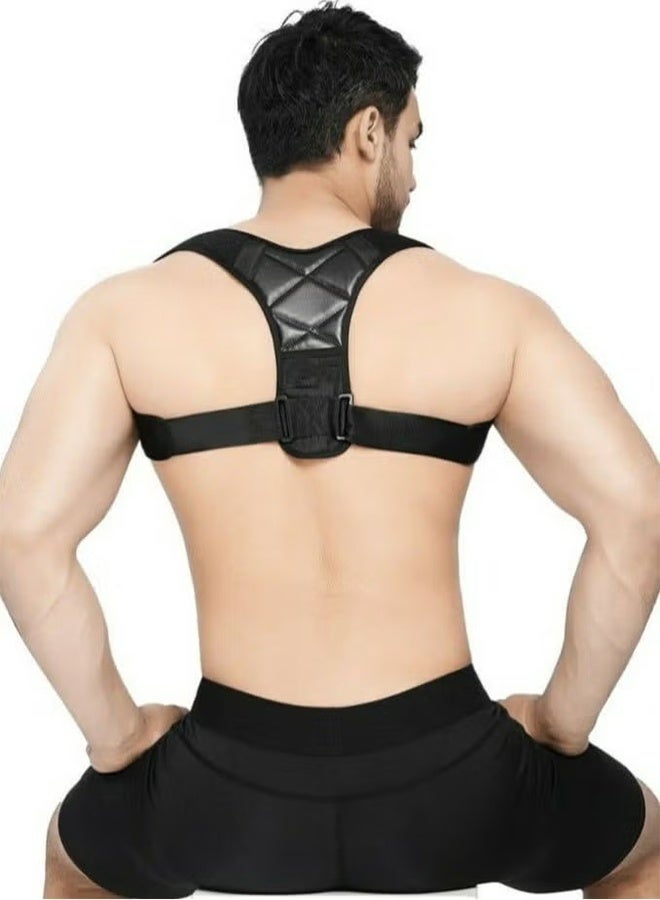 دعامة كتف قابلة للتعديل، مصحح لوضعية الجسم، لتخفيف آلام الرقبة - مقاس واحد - للرجال والنساء - Image 1