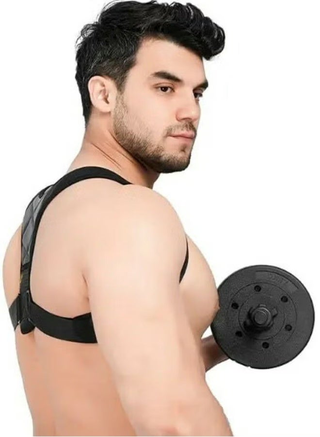 دعامة كتف قابلة للتعديل، مصحح لوضعية الجسم، لتخفيف آلام الرقبة - مقاس واحد - للرجال والنساء - Image 2