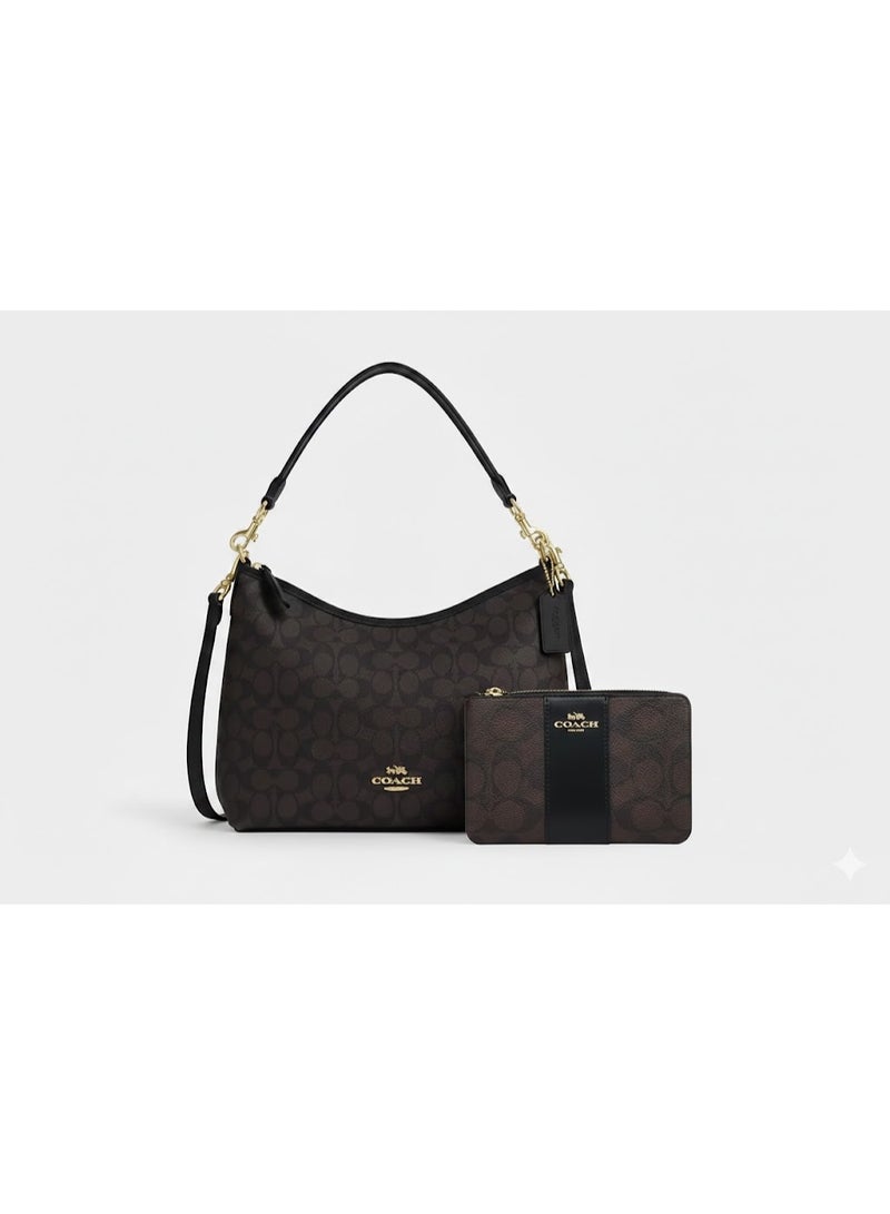 coachoutlet Laurel shoulder bag in a distinctive fabric by Coach - Image 1