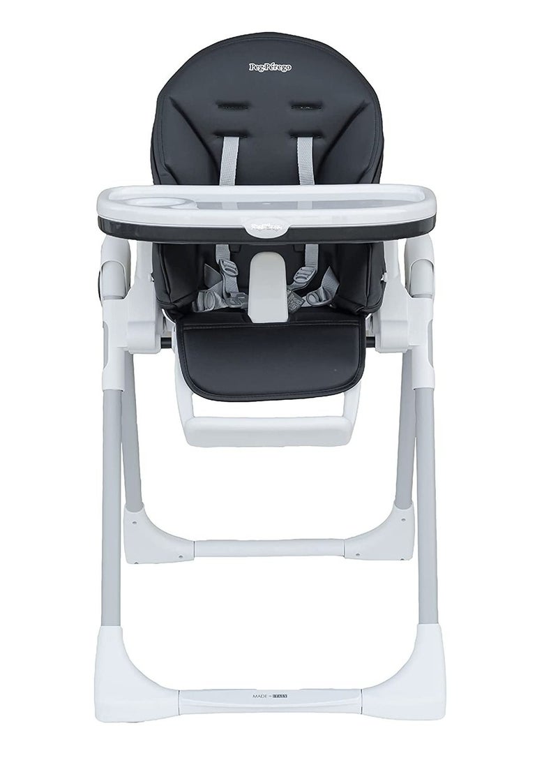 Peg Perego - كرسي طعام Prima Pappa Follow Me Licorice باللون الأسود - Image 1