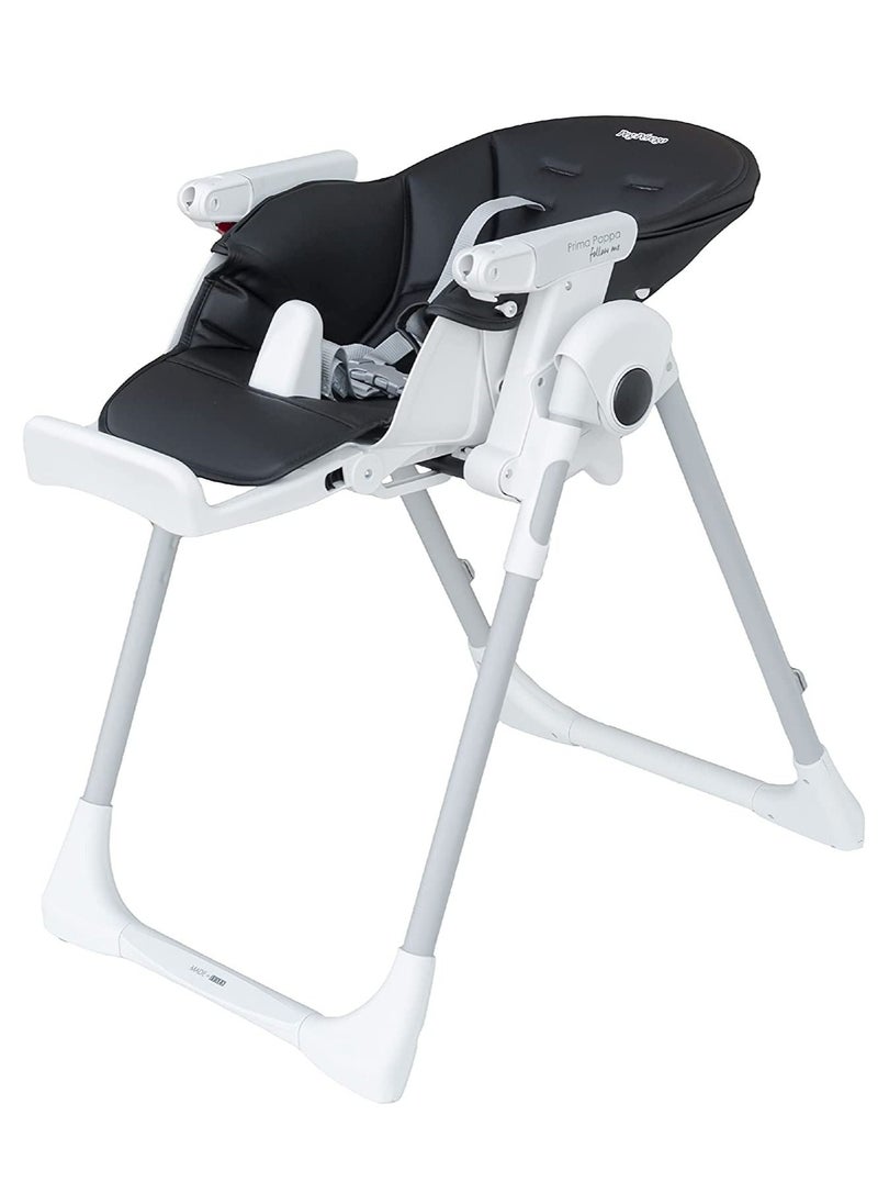 Peg Perego - كرسي طعام Prima Pappa Follow Me Licorice باللون الأسود - Image 1