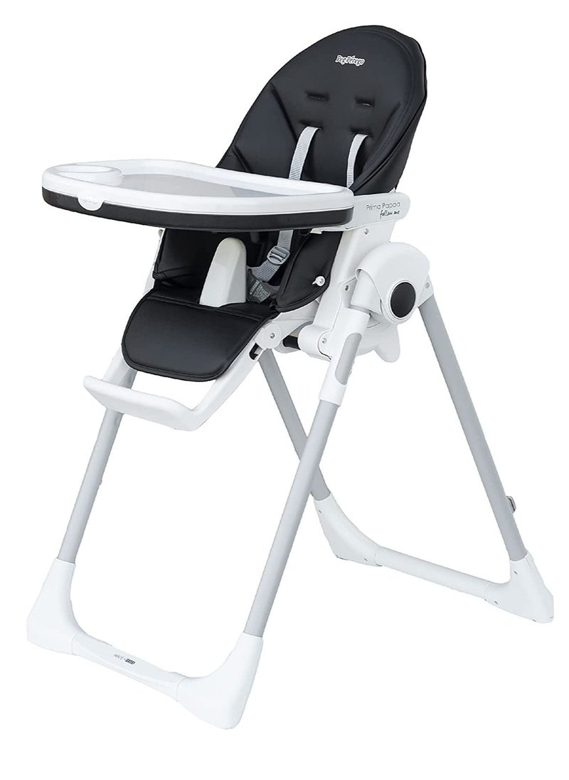 Peg Perego - كرسي طعام Prima Pappa Follow Me Licorice باللون الأسود - Image 1