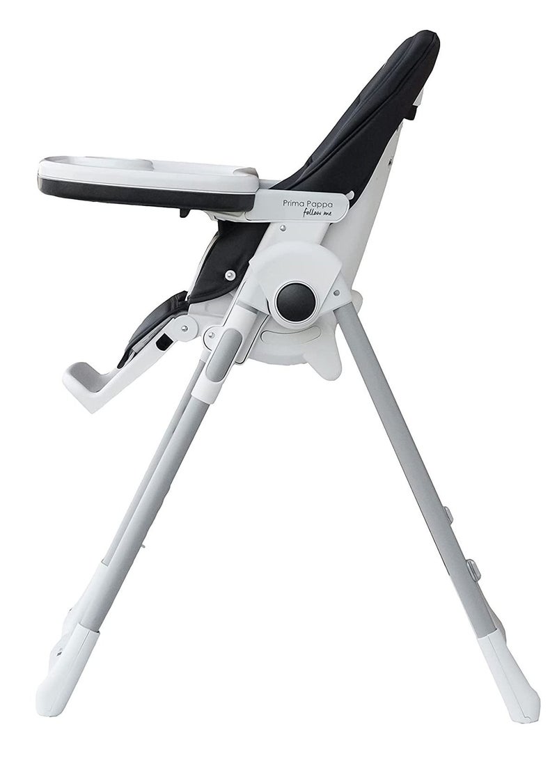 Peg Perego - كرسي طعام Prima Pappa Follow Me Licorice باللون الأسود - Image 1
