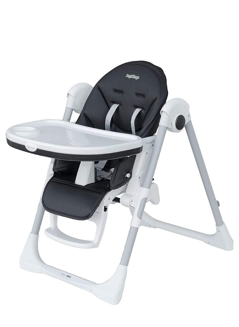 Peg Perego - كرسي طعام Prima Pappa Follow Me Licorice باللون الأسود - Image 1
