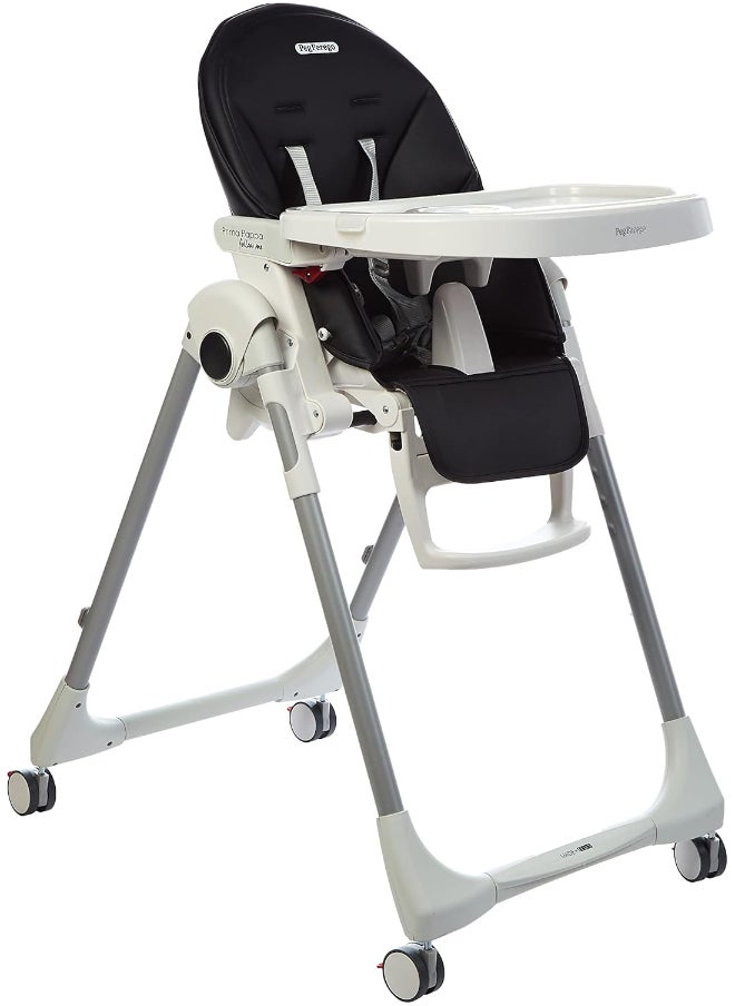 Peg Perego - كرسي طعام Prima Pappa Follow Me Licorice باللون الأسود - Image 1