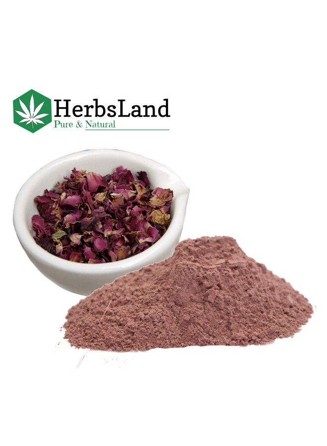 HerbsLand 100% Pure And Natural Double Filtered Rose Petal Powder (Rosa Centifolia) For Skin Face Pack ; Face Mask For Fairness ; Tanning & Glowing Skin ; Hair Care (100 Gm)  - Image 3
