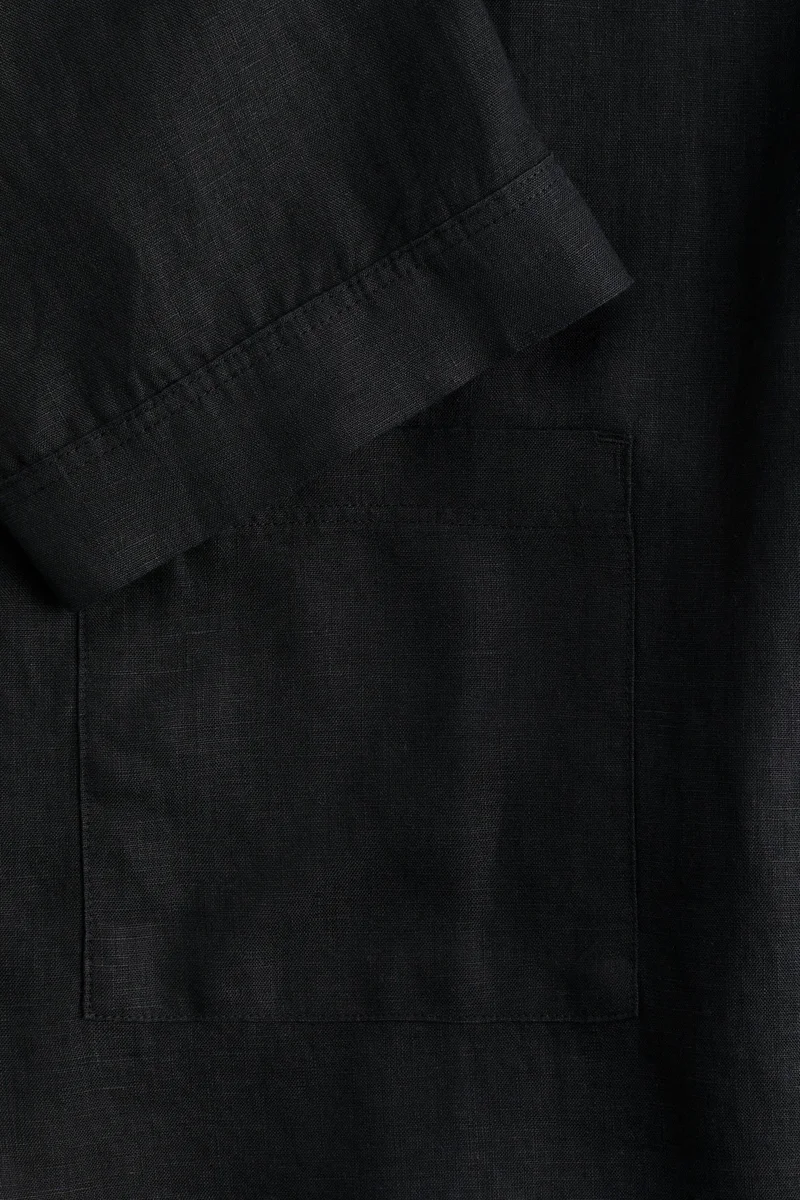 H&M  Washed linen dressing gown  | Best Price UAE