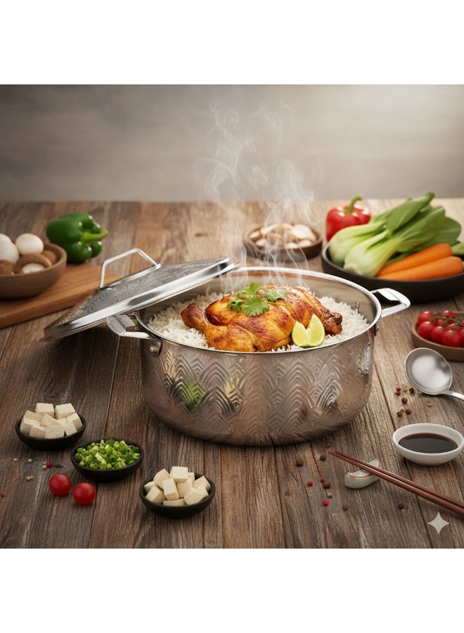 Maxima Stainless steel hot pot for keeping food hot 3.5 litter - Image 1