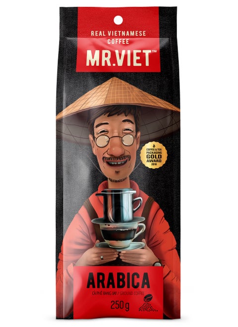 MR. VIET "Arabica", Roasted and Ground Coffee.