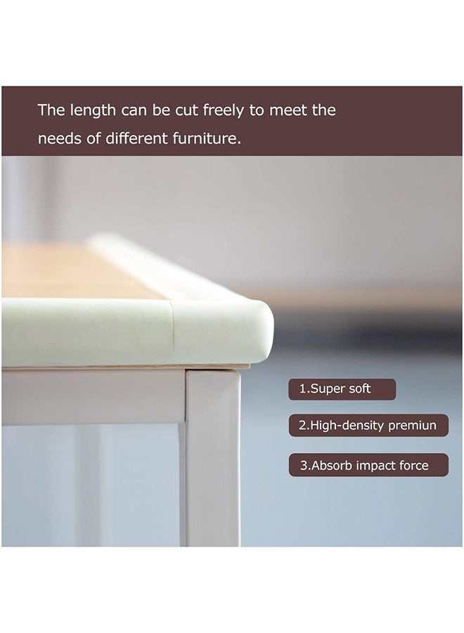 Dubkart 5 Piece L Shape Baby Safety Table Edge Corner Protector Guard Cushion Anti-collision Strip Bumper Strip 2 M Beige  - Image 2