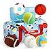 Vanmor Sensory Sports Balls for Babies 612M 6 Pack Machine Washable Plush Ball Set with Crinkle Rattles Squeaky Sounds Toddler Learning Toys with Travel Bag Baby Shower Birthday for Newborn - Image 3