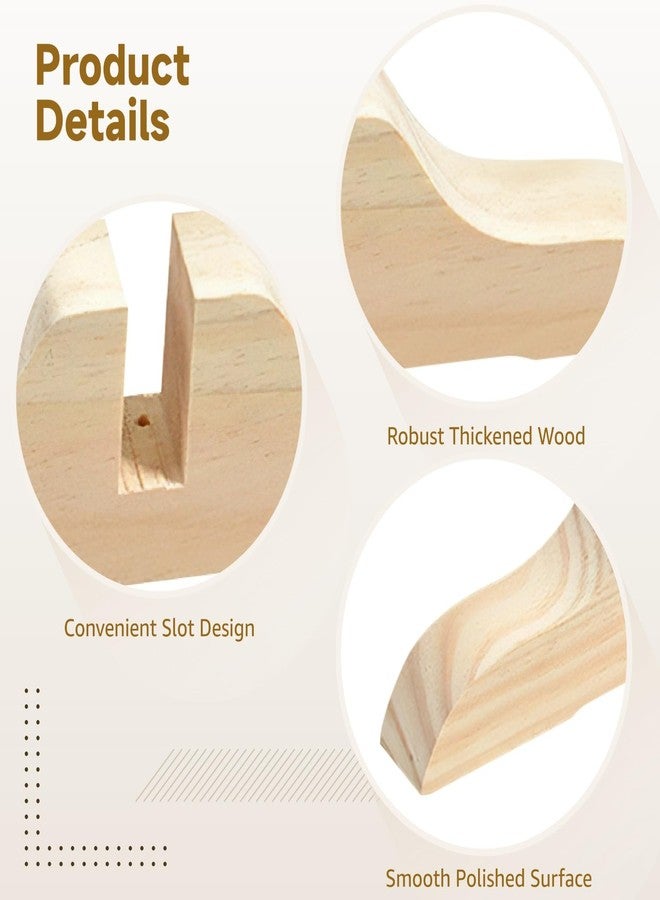 مجموعة أومستار المكونة من 5 قطع من حوامل فواصل الغرف القابلة للطي، حوامل شاشات الخصوصية الخشبية، قواعد دعم فواصل المكاتب مع فتحات، تتضمن مسامير لسهولة التجميع، مثالية للمنزل والمكتب (خشب) - Image 4