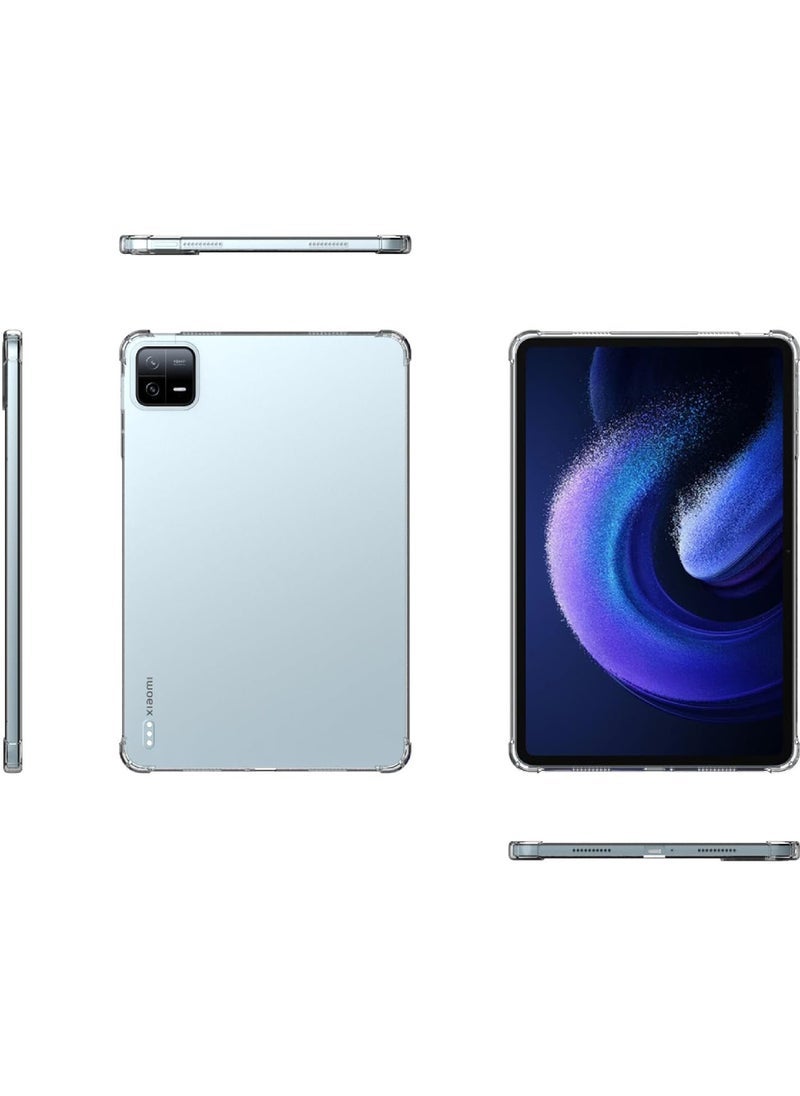 Captaintech Soft Clear TPU Case for Xiaomi Pad 6/Xiaomi Pad 6 Pro 11 inch Tablet 2023 Lightweight Full Protection Air-Corners Shockproof Dropproof Cover - Image 2