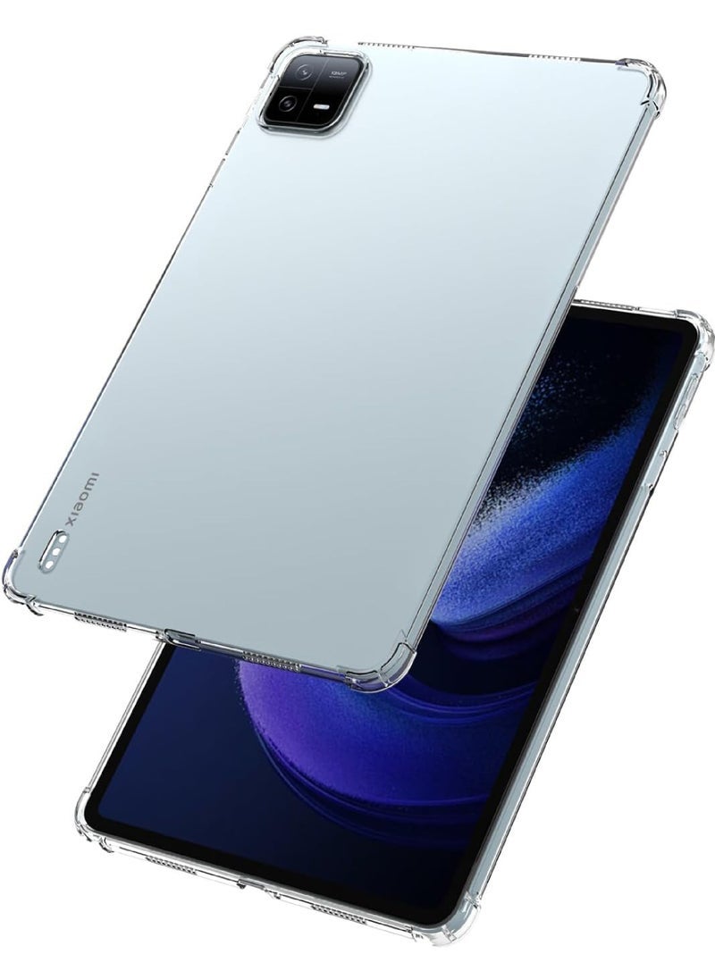 Captaintech Soft Clear TPU Case for Xiaomi Pad 6/Xiaomi Pad 6 Pro 11 inch Tablet 2023 Lightweight Full Protection Air-Corners Shockproof Dropproof Cover - Image 5