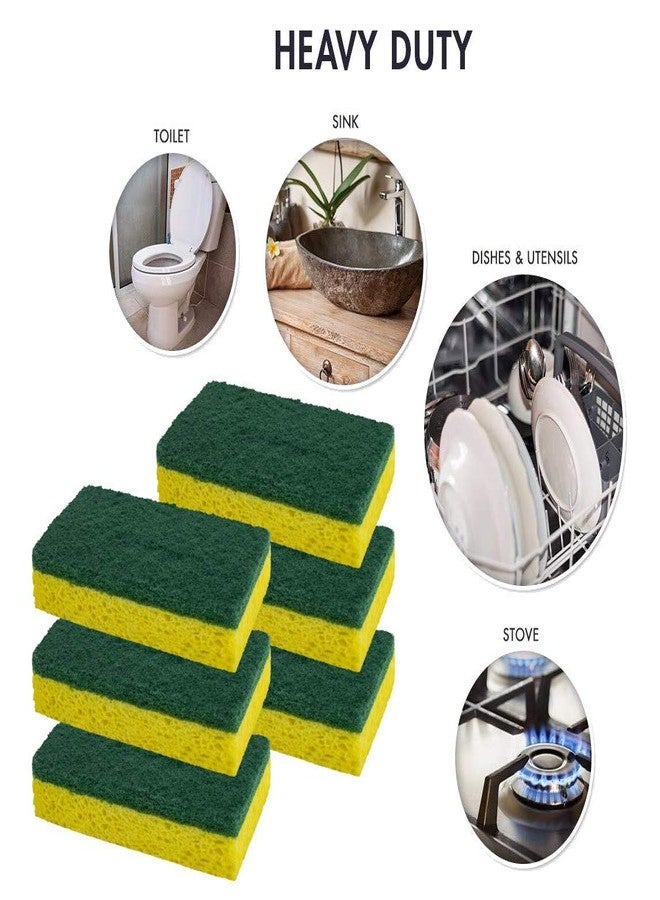 SCRUBIT Cleaning Heavy Duty Scrub Sponge by Scrub-it - Scrubbing Sponges Use for Kitchen, Bathroom & More -6 Pack - Image 5