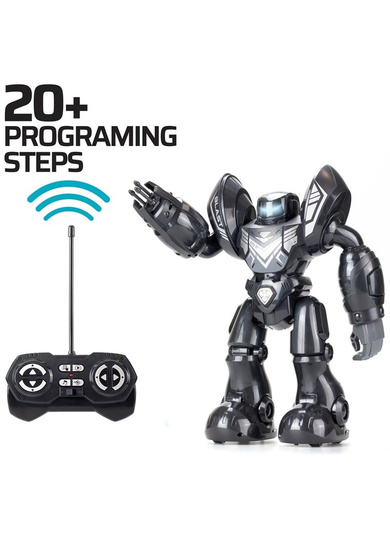 Ycoo - Silverlit YCOO Programmable Robot Toy 34cm Tall, LED Face BLACK for Ages 5+ - Image 1