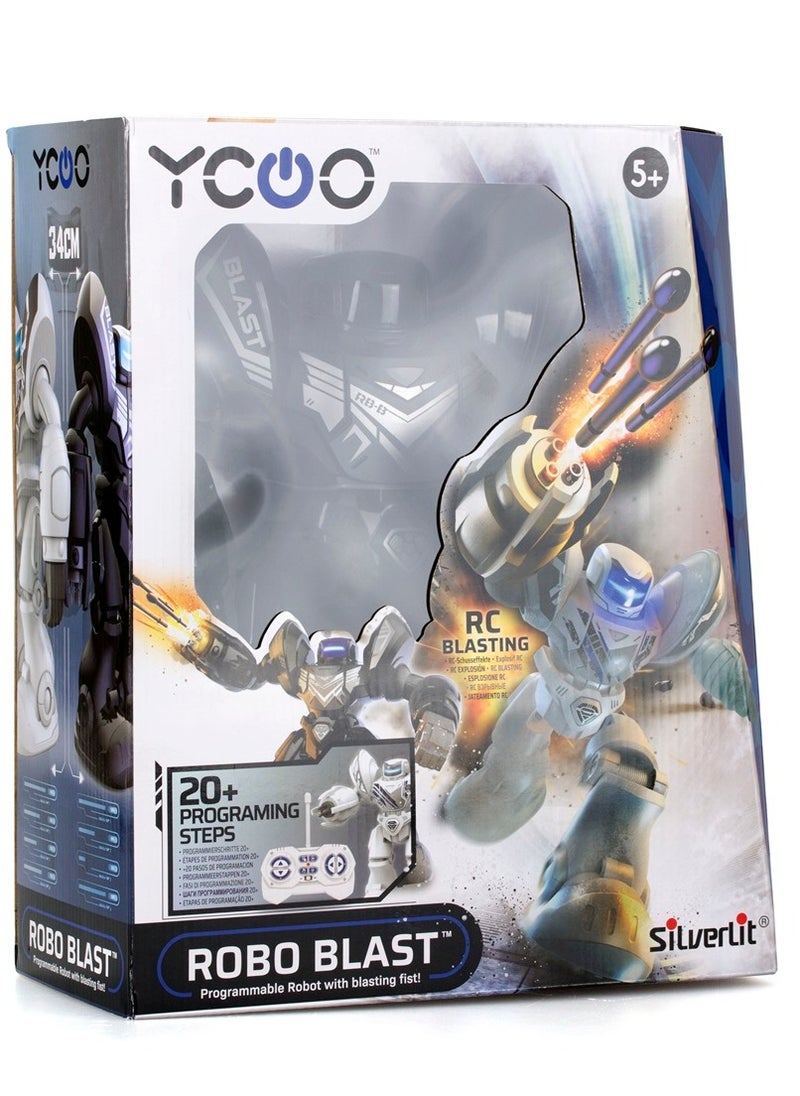 Ycoo - Silverlit YCOO Programmable Robot Toy 34cm Tall, LED Face BLACK for Ages 5+ - Image 1
