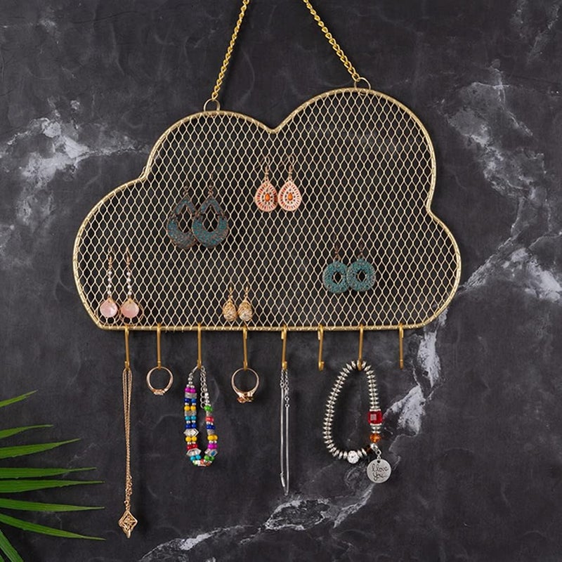 Kresal Hanging Earring Holder Organizer Wall Mounted Earring Organizer with Hooks for Stud Earrings Necklaces Bracelets Jewelry Pin Collection Display Storage - Image 5