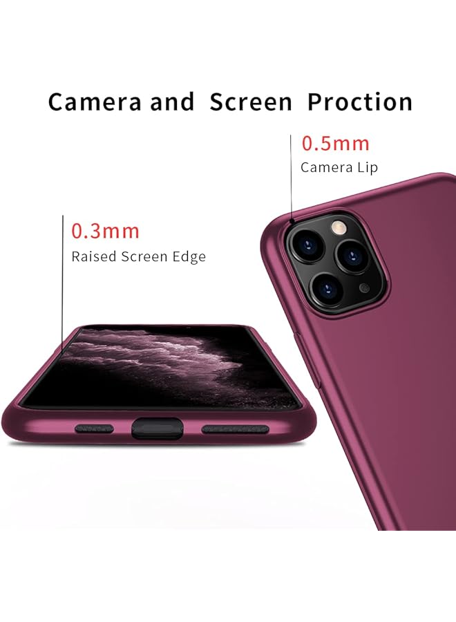 إكس ليفيل جراب هاتف iPhone 11 Pro Max رفيع للغاية من مادة TPU الناعمة ذات السطح غير اللامع جراب هاتف خفيف الوزن وواقي خلفي كامل للنساء متوافق مع iPhone 11 Pro Max مقاس 6.5 بوصة إصدار 2019 - Image 4