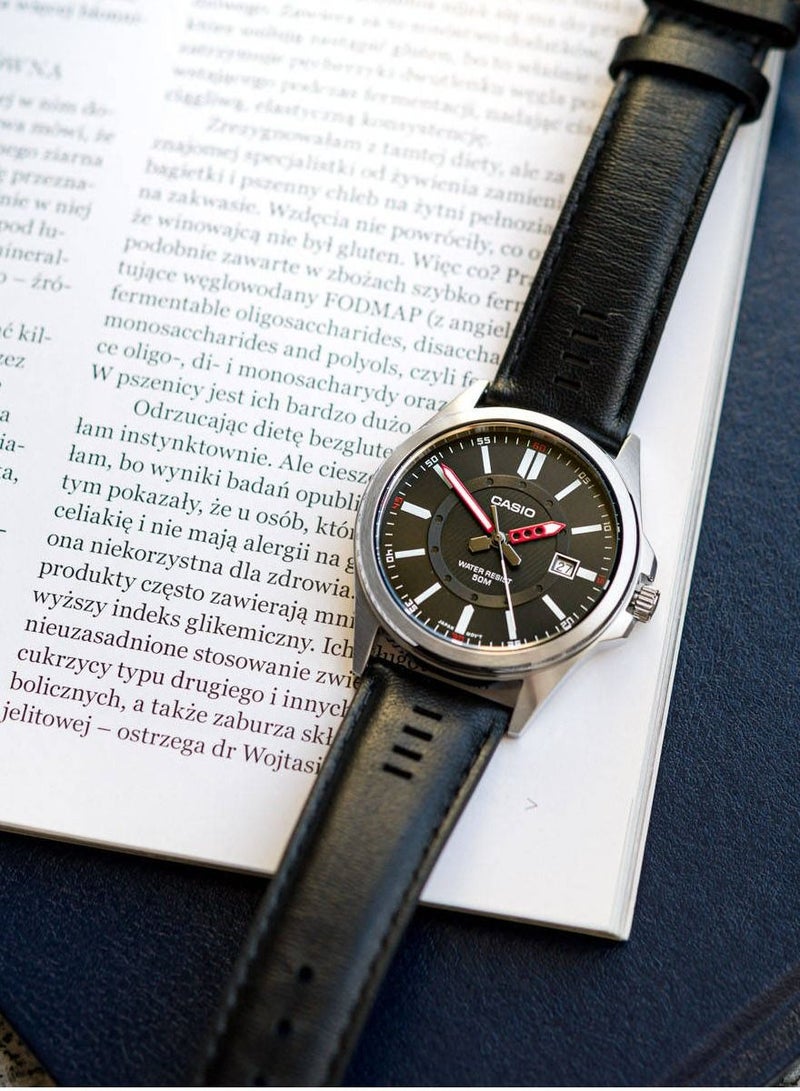 Casio Men's Black Dial Watch, Model MTP-E700L-1EV - Image 2