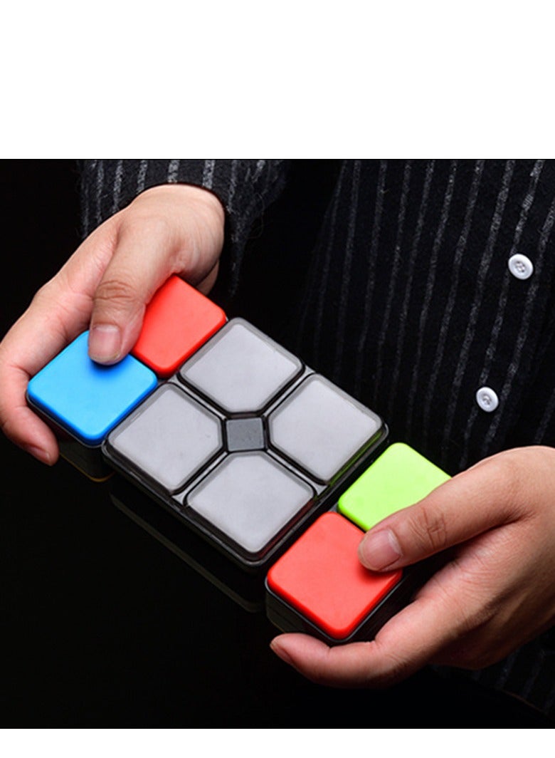 مكعب لعبة الذاكرة المحمولة ، لعبة ألغاز مكعبات الإجهاد القابلة للتغيير ، لعبة Magic Cube Music الإلكترونية - Image 1