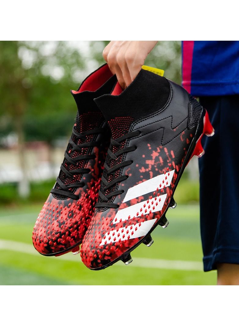 Soccer Shoes,New high-Top Non-Slip Football Shoes For Kids Lightweight Teenagers Adults - Image 4