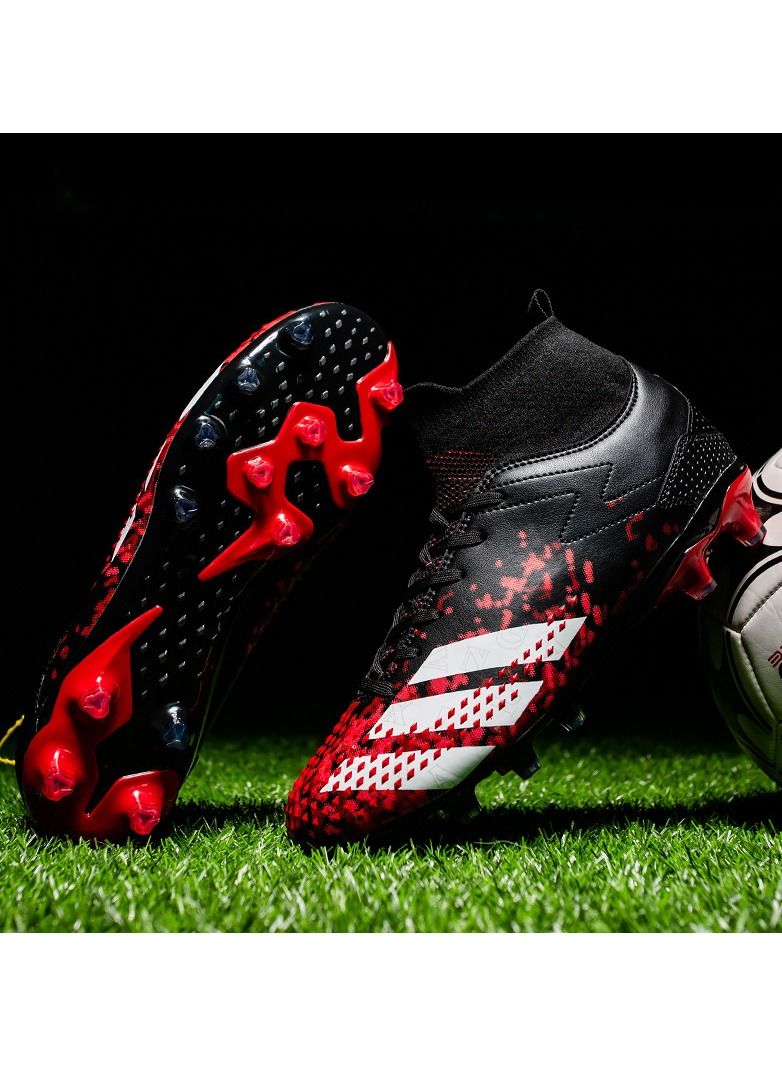 Soccer Shoes,New high-Top Non-Slip Football Shoes For Kids Lightweight Teenagers Adults - Image 3